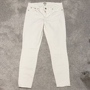 J. Crew Toothpick Jeans in Cream